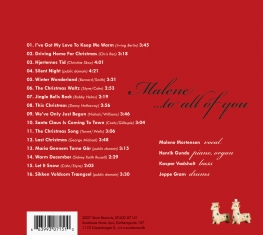Malene Mortensen - To All Of You - Back Cover