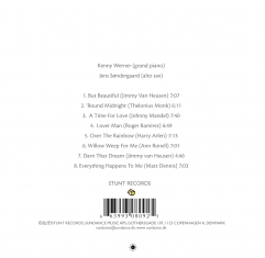 Kenny Werner / Jens S&oslash;ndergaard - A Time For Love - Back Cover