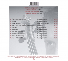 Kristian Jørgensen - Love Letters - Back Cover