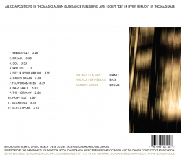 Thomas Clausen Trio - Sol - Back Cover