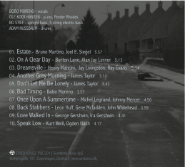 Bobo Moreno - Dreamsville - Back Cover