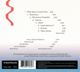 Jacob Anderskov - RESONANCE - Back Cover