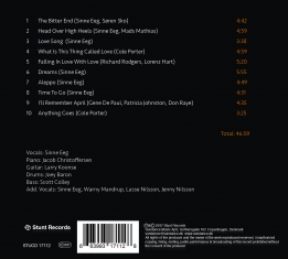 Sinne Eeg - Dreams - Back Cover