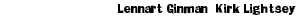 Lennart Ginman  Kirk Lightsey